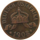 DEUTSCH OSTAFRIKA HELLER 1908 J  #MA 098493 - German East Africa
