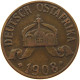 DEUTSCH OSTAFRIKA HELLER 1908 J  #MA 098494 - Deutsch-Ostafrika