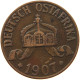 DEUTSCH OSTAFRIKA HELLER 1907 J  #MA 098467 - German East Africa