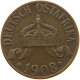 DEUTSCH OSTAFRIKA HELLER 1908 J  #MA 098543 - German East Africa
