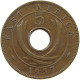 EAST AFRICA 5 CENTS 1957 ELIZABETH II. (1952-) #MA 065526 - Colonia Británica