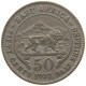 EAST AFRICA 50 CENTS 1937 GEORGE VI. (1936-1952) #MA 021362 - British Colony