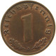 DRITTES REICH REICHSPFENNIG 1937 A  #MA 100074 - 1 Reichspfennig