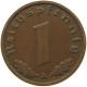 DRITTES REICH REICHSPFENNIG 1936 A  #MA 100076 - 1 Reichspfennig