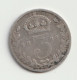 GREAT BRITAIN 1898: 3 Pence, Silver, KM 777 - F. 3 Pence