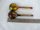 Delcampe - Vintage Khokhloma Wooden Spoons Hand Painted In Russia Russian Art #2191 - Löffel