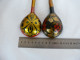 Delcampe - Vintage Khokhloma Wooden Spoons Hand Painted In Russia Russian Art #2191 - Löffel