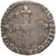 FRANCE 1/4 ECU 1582 HENRI III (1574-1589) #MA 104424 - 1574-1589 Hendrik III