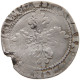 FRANCE 1/2 FRANC 1587 H LA ROCHELLE HENRI III. (1574-1589) #MA 060541 - 1574-1589 Hendrik III