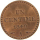 FRANCE CENTIME 1849 A  #MA 104310 - 1 Centime