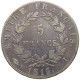 FRANCE 5 FRANCS 1815 I NAPOLEON I. LIMOGES #MA 011326 - 5 Francs