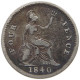 GREAT BRITAIN FOURPENCE 1840 VICTORIA 1837-1901 #MA 024847 - G. 4 Pence/ Groat
