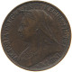 GREAT BRITAIN FARTHING 1897 VICTORIA 1837-1901 #MA 023301 - B. 1 Farthing