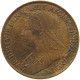 GREAT BRITAIN FARTHING 1896 VICTORIA 1837-1901 #MA 100858 - B. 1 Farthing