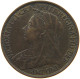 GREAT BRITAIN FARTHING 1896 VICTORIA (1837-1901) #MA 001722 - B. 1 Farthing