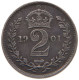 GREAT BRITAIN 2 PENCE 1901 VICTORIA 1837-1901 MAUNDY #MA 104126 - E. 1 1/2 - 2 Pence