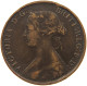 GREAT BRITAIN 1/2 PENNY 1861 VICTORIA 1837-1901 COUNTERMARKED B #MA 101864 - C. 1/2 Penny