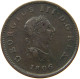 GREAT BRITAIN 1/2 PENNY 1806 GEORG III., 1760-1820 #MA 002420 - B. 1/2 Penny