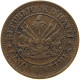 HAITI 5 CENTIMES 1863  #MA 065160 - Haïti