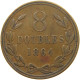 GUERNSEY 8 DOUBLES 1864 VICTORIA 1837-1901 #MA 025681 - Guernsey