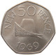 GUERNSEY 50 PENCE 1969 ELIZABETH II. (1952-) #MA 064903 - Guernsey