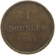 GUERNSEY 4 DOUBLES 1864 VICTORIA 1837-1901 #MA 064897 - Guernesey