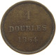 GUERNSEY 4 DOUBLES 1864 VICTORIA 1837-1901 #MA 064897 - Guernsey