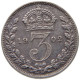 GREAT BRITAIN THREEPENCE 1902 EDWARD VII., 1901 - 1910 #MA 021194 - F. 3 Pence