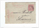 BELGIQUE - BRASSERIE -  Carte-Lettre 10 C  FRASNES LEZ BUISSENAL 1891 - Signé Gascon , Brasseur à HACQUEGNIES  -- 10/635 - Bières