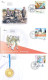 ISRAEL 2022 YEAR SET OF STAMPS & S/SHEETS FDC's SEE 7 SCANS - Briefe U. Dokumente