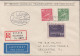 1945. SVERIGE. Fine Small Registered Cover To Irvington, N.J. USA With 5 + 60 ÖRE SVENSK PRE... (Michel 214+) - JF444786 - Brieven En Documenten