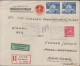 1945. SVERIGE. Interesting Registered LUFTPOST Cover To New York. USA With 60 ÖRE SVENSK PRE... (Michel 308+) - JF444802 - Lettres & Documents