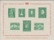 1961. LIECHTENSTEIN . Beautiful Sheet With 7 Stamps In Green PRINTED FROM THE ORIGINAL DIE And PRODUCES IN... - JF445130 - Brieven En Documenten