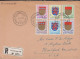 1959. LUXEMBURG Complete Set CARITAS With City Coat Of Arms From The Different Kartons On... (Michel 612-617) - JF445162 - Storia Postale