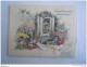 Carte De Voeux Anniversary Greetings 1950  Ange Engel Jardin Tuin Ruban Lint Rust Craft Usa Form 13,5 X 10,3 Cm - Anniversaire