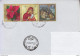 ROMANIA : CHRISTMAS 2 Stamps + Vignette On Cover Circulated In ROMANIA #433008524 - Registered Shipping! - Lettres & Documents