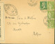 Guerre 40 YT N°284A Paix X3 + 174 Pasteur CAD ? Aveyron 22 2 40 Censure Bande + Cachet PE 246 = Rodez Pr La Belgique - Oorlog 1939-45