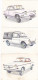 TRADE CARDS, CHOCOLATE, JACQUES, CARS OF 1962, 3X - Jacques