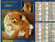 Calendrier Des Postes 2000 - Chiot Spitz Nain, Golden Retriever, Caniche, Yorkshire - Fauteuil, Panier, Osier Et Macramé - Grand Format : 1991-00