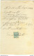 VITTORIO EMANUELE III Cent.5 (s81),SU RICEVUTA PRIVATA,anno 1914,USO MARCA DA BOLLO, - Revenue Stamps