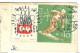 OLIMPIC GAMES INSBRUCK  SKY - 1964 -ISOLATED ON TRAVELED POSTCARD 1964 - Cartas & Documentos