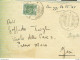 SEGNATASSE £.2,SU BUSTA CON LETTERA, VIAGGIATA 1945 (LUOGOTENENZA),TIMBRO POSTE IESI (ANCONA), - Strafport