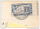 CONTI CORRENTI POSTALI-cartolina Pubblicitaria POSTE, 1952, RARA,FRANCOBOLLO E ANNULLO FIERA CAMPIONARIA MILANO,1952,BOR - Poste