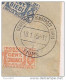 STORIA POSTALE, PACCHI POSTALI Cent. 5+10+25+50, SU BUSTA PER  TIMBRO  FIUME 18/1/1945, DEUTSCHEBTENSTPOST ADRIA, - Ionian Islands