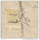 STORIA POSTALE, A.M.P. CENT.25, 1944, ISOLATO IN TARIFFA  RIDOTTA SINDACI, CASTELDACCIA - TERMINI, - Britisch-am. Bes. Neapel