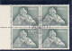 Portugal -4  Quadras  1957  Almeida Garrett - Marcophilie