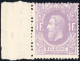 [** SUP] N° 36, 1F Mauve, Fraîcheur Postale Et Bord De Feuille - Certificat Photo De La BLP. Splendide - Cote: 1600€ - 1869-1883 Leopold II.