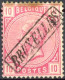 [O SUP] N° 38, Splendide Obl Anormale De La Griffre Encadrée 'Bruxelles' - Rare - 1869-1883 Léopold II