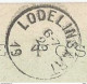 8Eb-446: LODELINSART6-7 25 V 19__ : Noodstempel[aankomst] Onvolledig Jaar : CP: Paris - Fortune Cancels (1919)