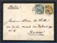 [Document SUP] N° 28+39, Affr Mixte Sur TB Enveloppe De Liège Pour Rome Adressée Au Peintre Adrien De Witte. Griffe Man  - 1883 Leopold II.